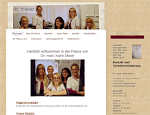 Tablet Screenshot of dr-meier-kronach.de